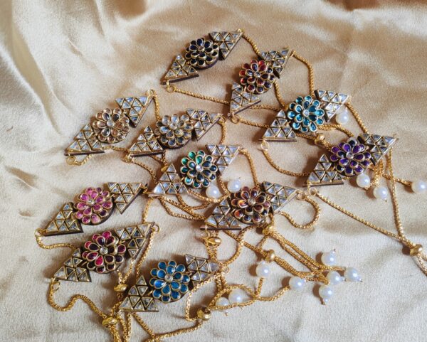 handamde kundan adjustable bracelts