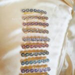 Handmade Kundan centre Hairclip-Bridal & Festive Hair Accessories-8cm length-1piece