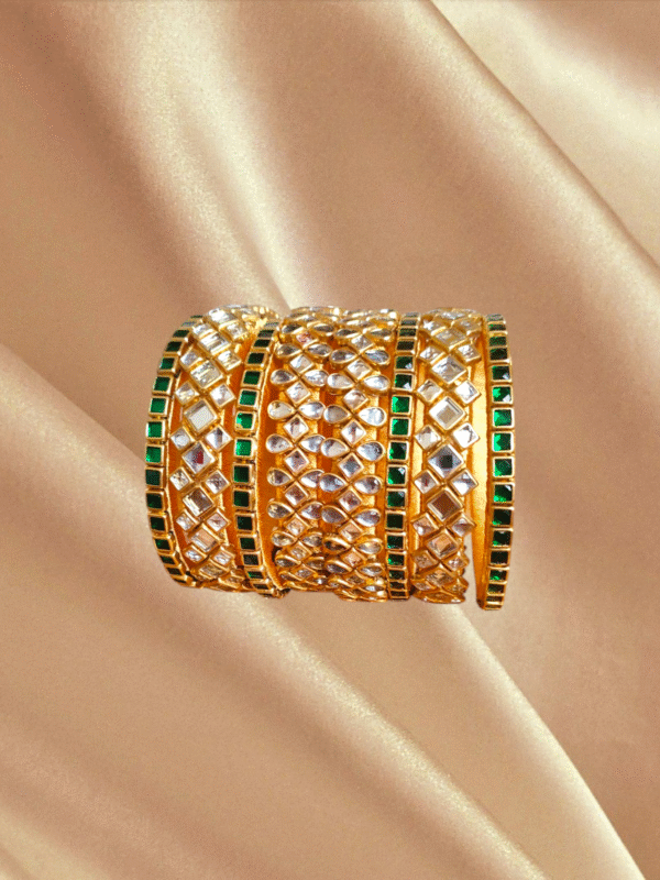 handmade silk thread kundan bangles for return gifts