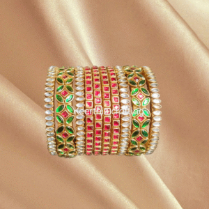 handmade silk thread kundan bangles for return gifts