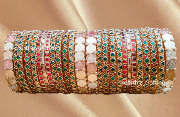 silk thread kundan bangles for return gifts