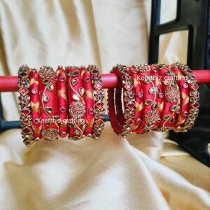 handmade silk thread baby bangles suitable for newborns