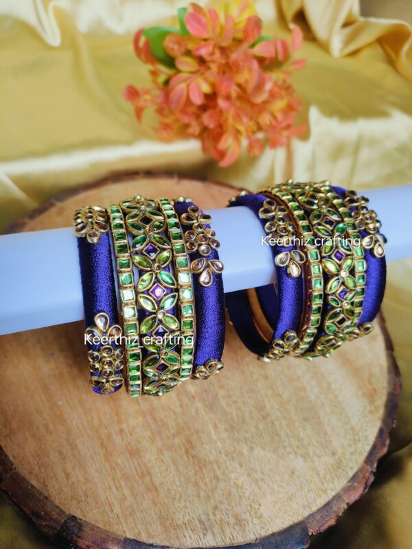 Semi kundan bridal bangles