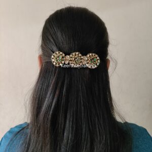 Handmade 3D Kundan Hairclip