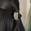 bridal kundan hair clutch for wedding functions-customisable - keerthiz crafting