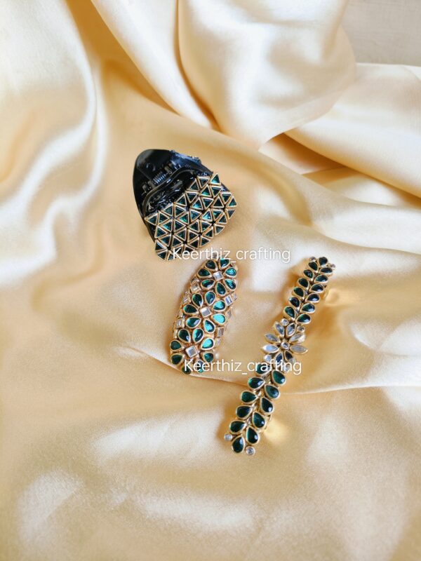 silk thread hair accessory combo for weddings and parties