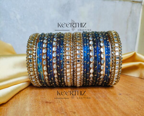 raindrop glass bangles