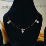 Invisible Necklace - diamond pendent look -3 pendent