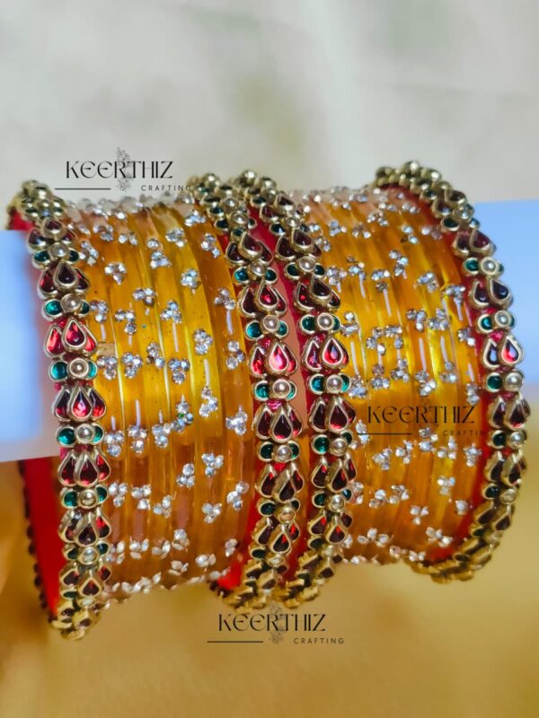 raindrop glass bangles