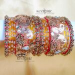 3d peacock bridal bangles