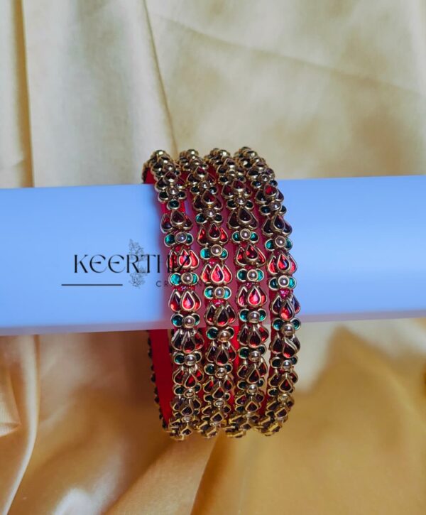 lotus motif bangles for return gifts