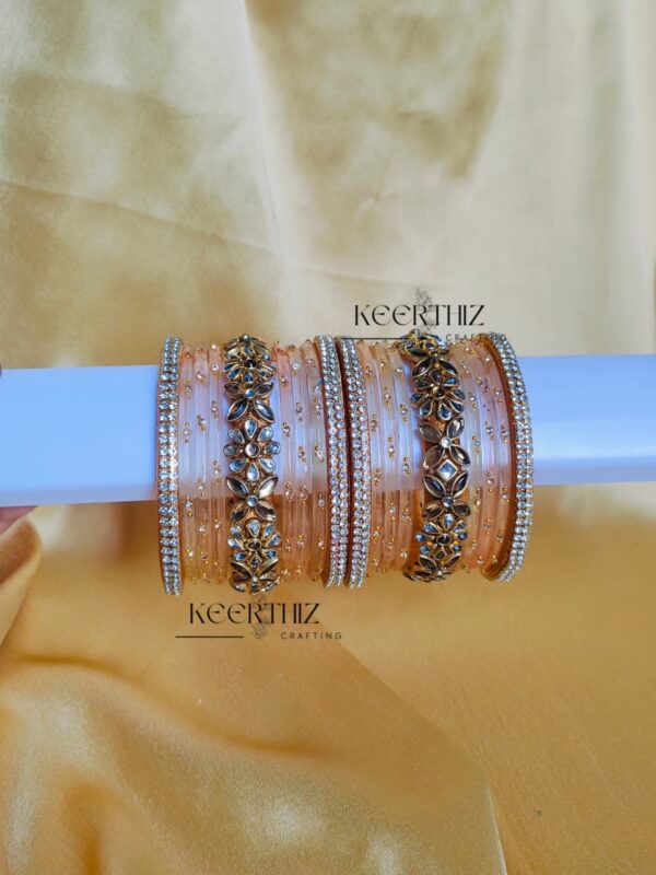 raindrop glass bnagles