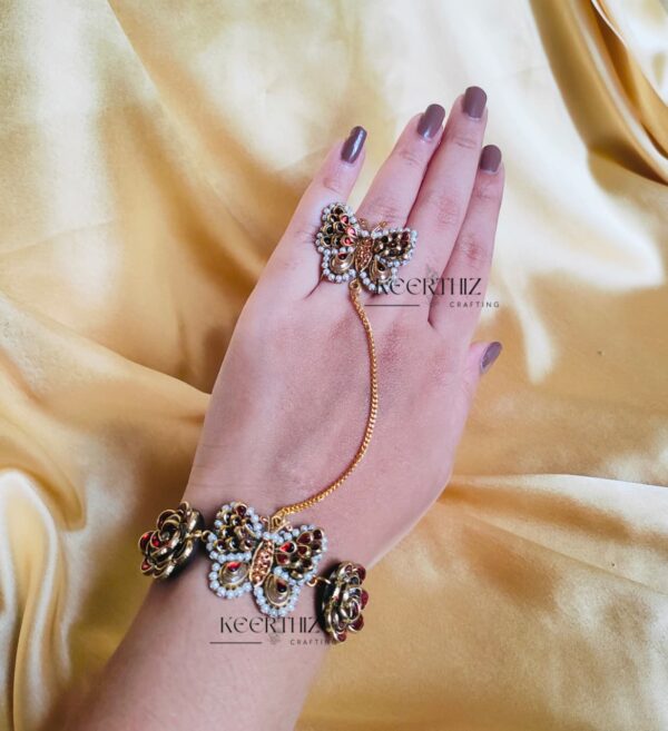3D Butterfly Ring with Adjustable Bracelet – Handmade Affordable Luxury Gift Set