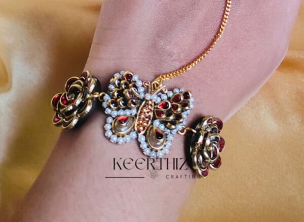3D Butterfly Ring with Adjustable Bracelet – Handmade Affordable Luxury Gift Set