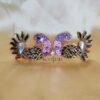 Handmade 3D Kundan Hairclip-3D peacock pattern - clip length 8cm appx.