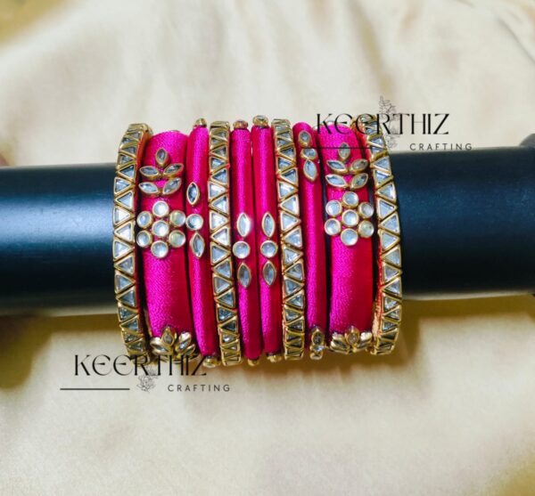 Semi kundan Bridal Bangles -Set of 10 bangles - bridal set